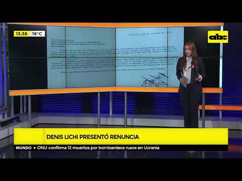 Denis Lichi presentó renuncia