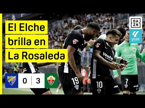 Málaga CF vs Elche CF (0-3) | Resumen y goles | Highlights LALIGA HYPERMOTION