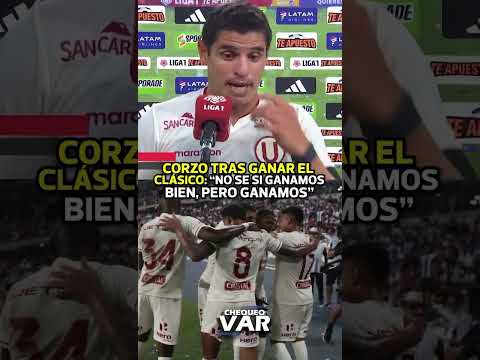 La palabra de Aldo Corzo tras la victoria de la #universitariodedeportes  . | #shorts