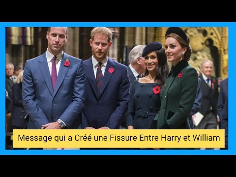 Le Message troublant a? l'origine de la rupture entre Harry et William