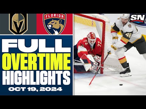 Vegas Golden Knights at Florida Panthers | FULL Overtime Highlights - October 19, 2024