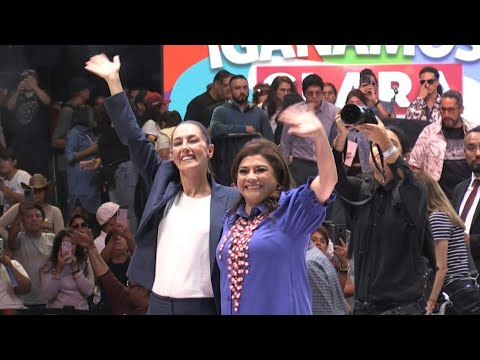 Clara Brugada celebra victoria en alcaldía de Ciudad de México con Sheinbaum | AFP