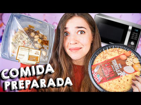 ?24 horas COMIENDO comida PREPARADA por los SUPERMERCADOS| Atrapatusueño