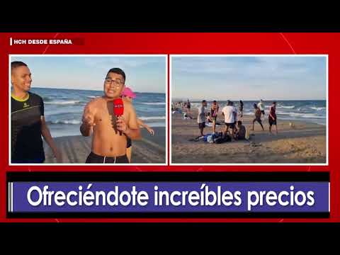 Hondureños en España aprovechan sus vacaciones en las refrescantes playa de Valencia