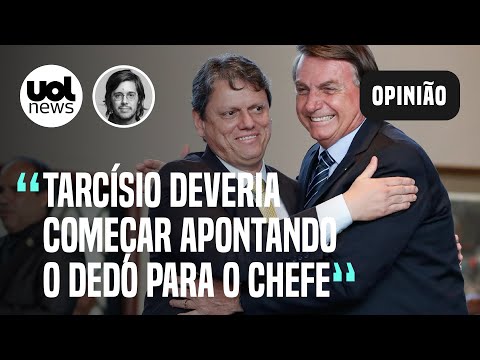 Tarcísio investe contra Garcia, mas deveria acusar primeiro o chefe: Bolsonaro, diz Joel Pinheiro
