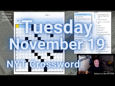 Could never fall for that misdirect [0:14/3:27]  ||  Tuesday 11/19/24 New York Times Crossword