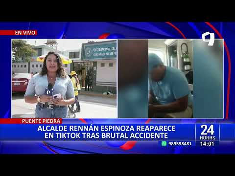 24 HORAS | VIVO:  alcalde de Puente Piedra reaparece en TikTok tras accidente