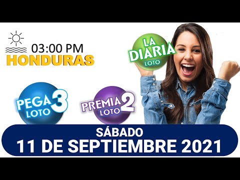 Sorteo 03 PM Loto Honduras, La Diaria, Pega 3, Premia 2, SÁBADO 11 de septiembre 2021 |?