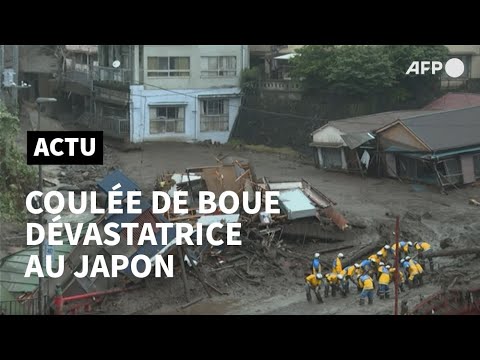 Coulée de boue au Japon: l' heure du bilan et du nettoyage | AFP