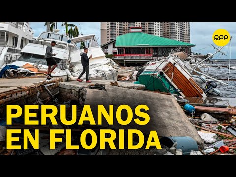 Situación de los peruanos tras huracán Ian en Florida: Es muy pronto para dar una respuesta