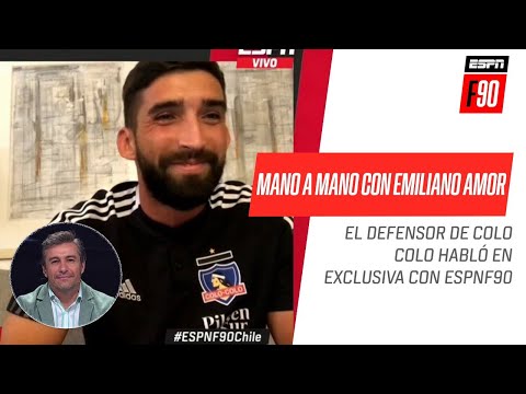 Mano a mano con #Emiliano #Amor, reciente incorporación de Colo Colo