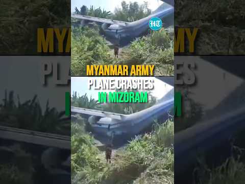 Myanmar Army Plane Crashes In Mizoram | Watch