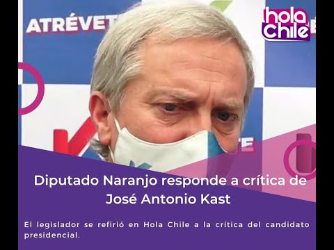 Diputado Naranjo responde a la crítica de Kast por su intervención en el Congreso