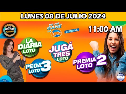 Sorteo 11 AM Resultado Loto Honduras, La Diaria, Pega 3, Premia 2, LUNES 08 de julio 2024