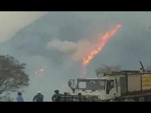 Se registra incendio en el cerro Sararenda