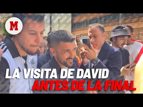 David Villa visita a la Selección antes de la final I MARCA