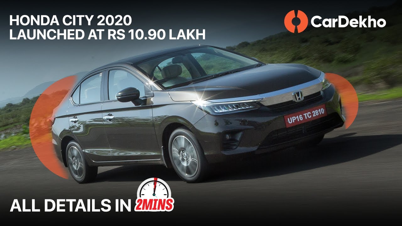 🚗 Honda City 2020 Launched At Rs 10.90 Lakh | All Details & Features #In2Mins (हिंदी ) | CarDekho