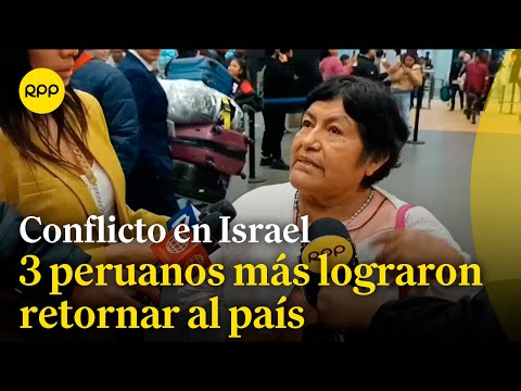 Tres peruanos más retornaron al país después de estar varados en Israel