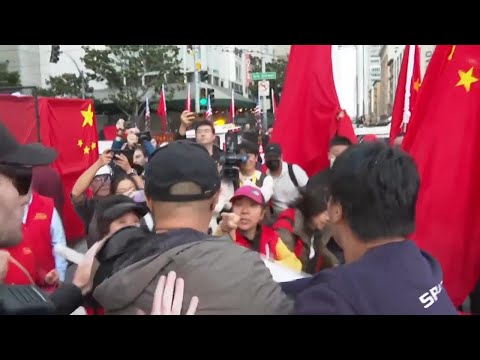 Protesters clash ahead of Chinese President Xi's arrival in San Francisco
