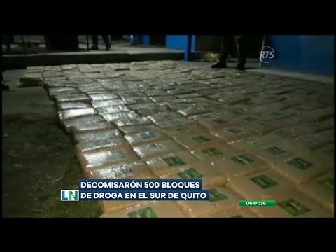 Decomisan 500 bloques de droga en la ciudad de Quito