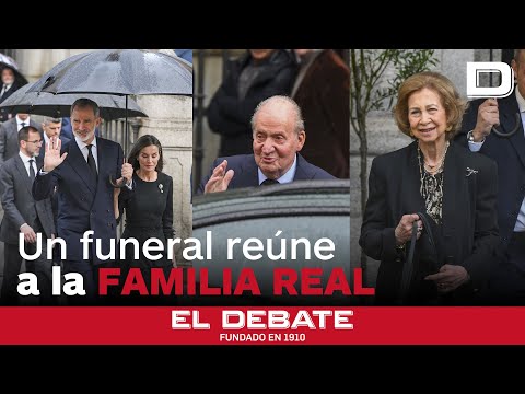 Un funeral vuelve a reunir a los Reyes Felipe y Letizia con Don Juan Carlos y Doña Sofía