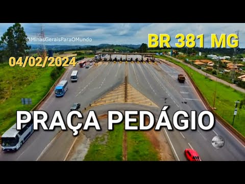 BR 381 RODOVIA FERNÃO DIAS PRAÇA PEDAGIO CIDADE DE ITATIAIUÇU MINAS GERAIS BRASIL..