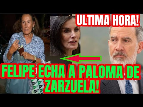 PALOMA ROCASOLANO NO PONDRA UN PIE MÁS EN ZARZUELA DRASTICA DECISION DE FELIPE VI X REINA LETIZIA