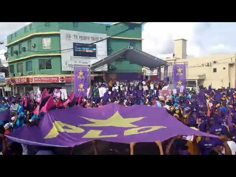Marcha caravana del PLD, encabezada por el presidente Danilo Medina y  Gonzalo Castillo