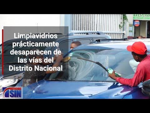 Limpiavidrios casi desaparecen de las vías del Distrito Nacional