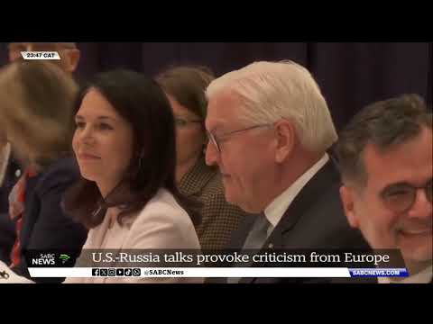 US-Russia talks provoke criticism from Europe