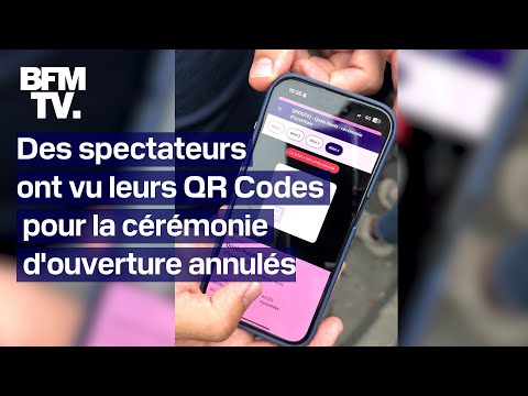 JO 2024: des spectateurs ont vu leurs QR Codes pour la cérémonie d'ouverture annulés