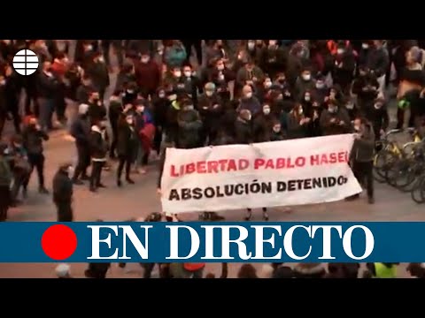 EN DIRECTO | Protestas en Madrid en apoyo al rapero Hasel