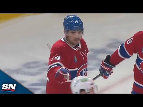 Canadiens Cole Caufield and Nick Suzuki Connect For Sweet Goal vs. Penguins