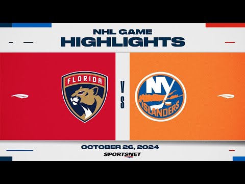 NHL Highlights | Panthers vs. Islanders - October 26, 2024