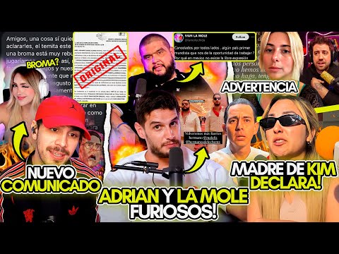 ADRIAN MARCELO y LA MOLE furiosos! JUAN GUARNIZO da NUEVO COMUNICADO! CASO KIM! GEMITA advierte!