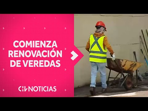 OBRAS DE RENOVACIÓN de las veredas del plan Nueva Alameda ya comenzó - CHV Noticias