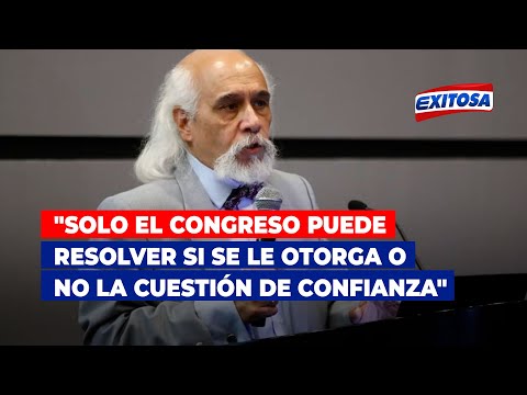 Delgado Guembes: Solo el Congreso puede resolver si se le otorga o no la cuestión de confianza
