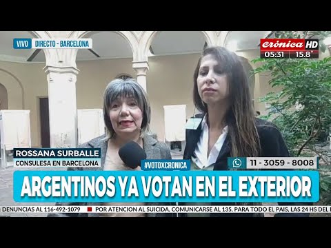 Elecciones 2023: miles de argentinos ya están votando en el exterior