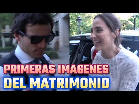 TAMARA e ÍÑIGO ONIEVA: las IMÁGENES del MATRIMONIO llegando al HOTEL RITZ a pasar su NOCHE DE BODAS