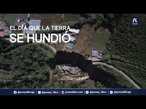Viviendas quedaron destruidas por deslizamiento de tierra en la aldea El Paraíso, Palencia