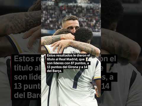 Real Madrid se proclama campeón de Liga tras la derrota del Barcelona ante Girona | El Espectador