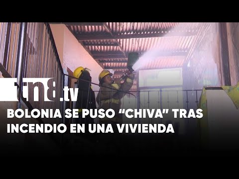 Agarran fuego tres cuartos de una vivienda en Bolonia, Managua