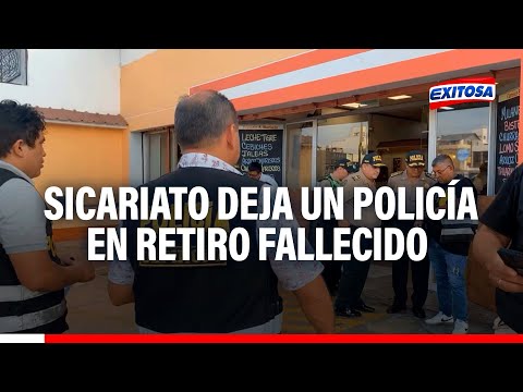 San Miguel: Sicariato deja un policía en retiro fallecido y un herido dentro de un restaurante