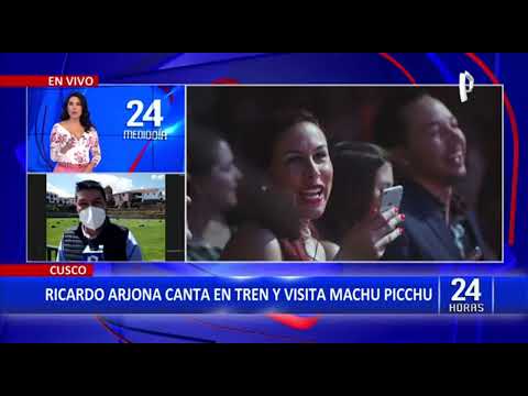 24Horas VIVO Cusco: Ricardo Arjona canta en tren y visita Machu Picchu