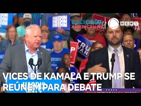 Vices de Kamala e Trump se reúnem para debate