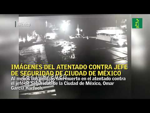 Video viral del momento del atentado contra jefe de Seguridad de Ciudad de México