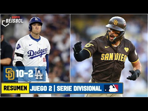 PADRES APLASTAN a los DODGERS en el Juego 2 de la Serie Divisional | RESUMEN | MLB | ESPN Beisbol