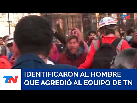 TENSIÓN EN EL CONGRESO I Identificaron al hombre que agredió al equipo de TN