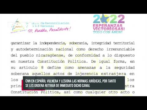 Comunicado de TELCOR sobre la señal de CNN en Español - Nicaragua