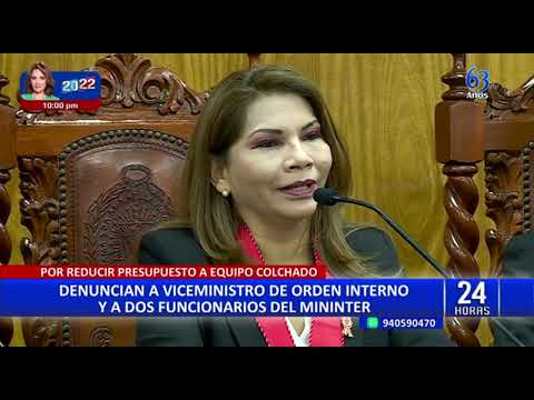 Fiscal Marita Barreto denuncia a directores de la Digimin y a viceministro del Mininter